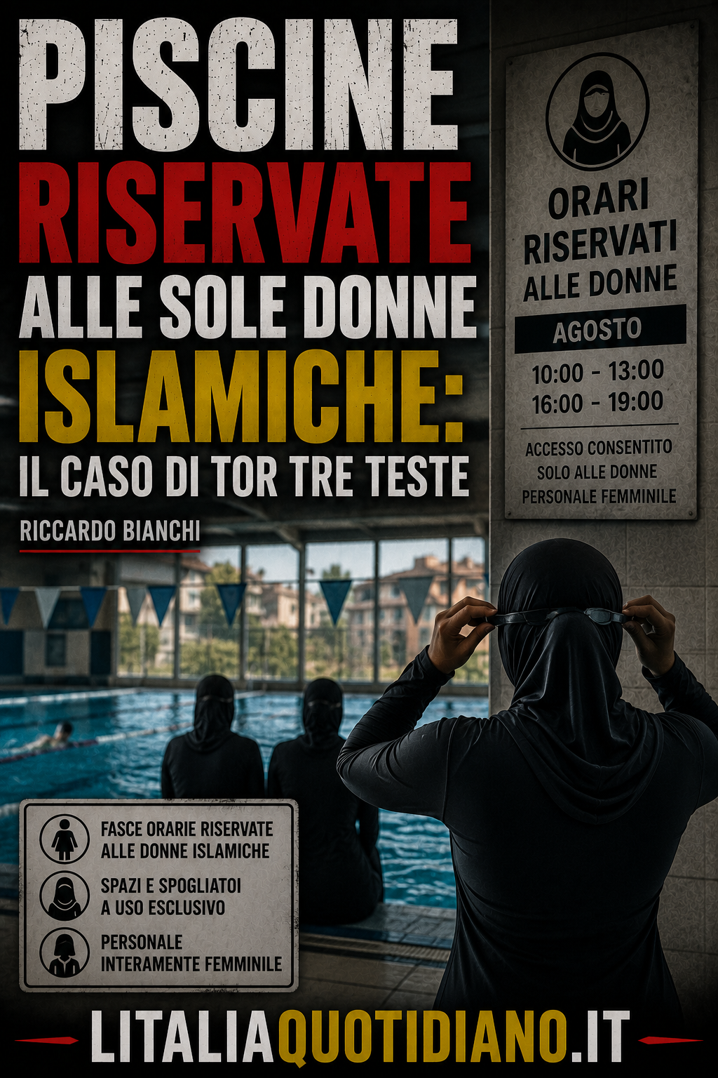 Piscine riservate alle sole donne islamiche: il caso di Tor Tre Teste