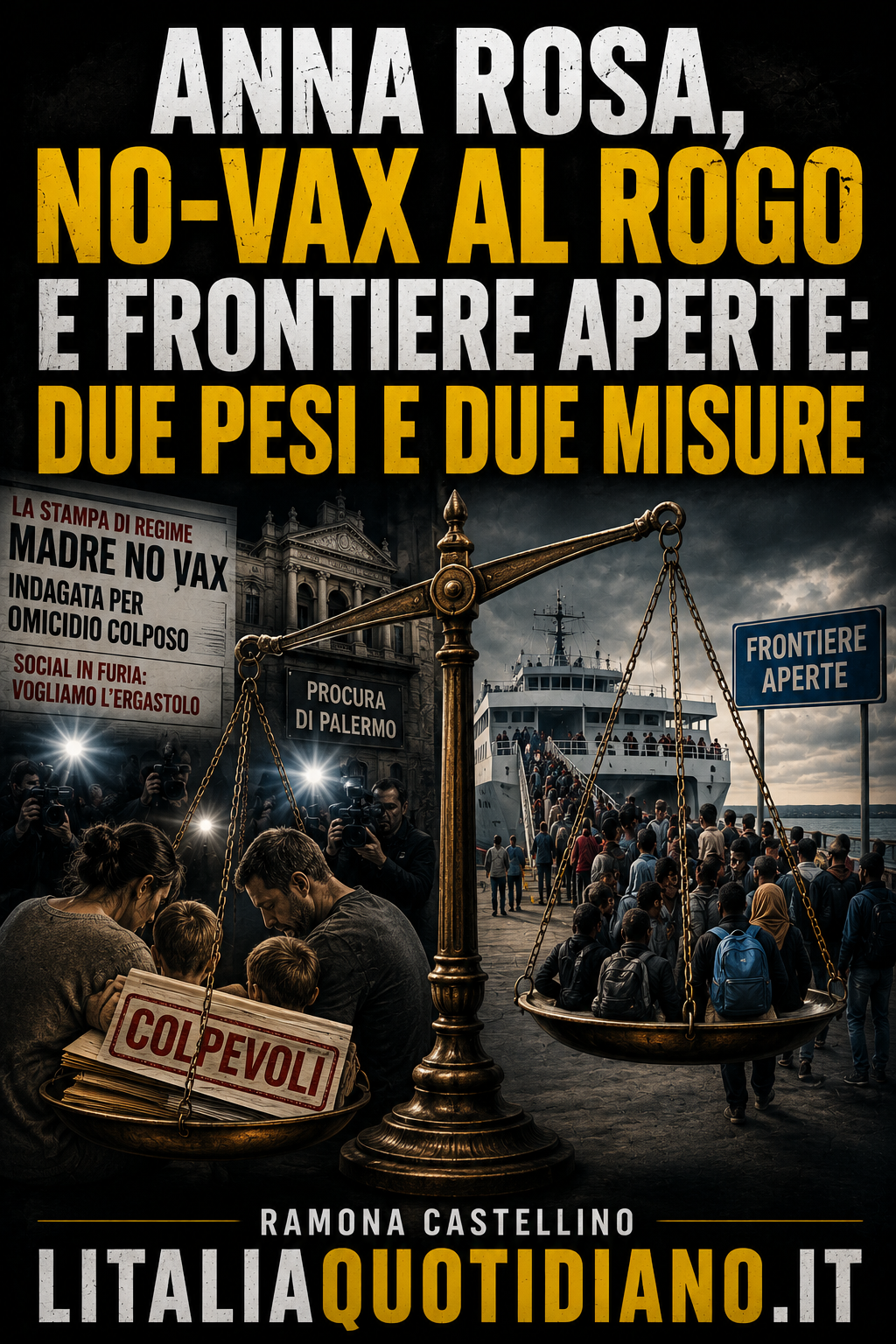 ANNA ROSA, NO-VAX AL ROGO E FRONTIERE APERTE: DUE PESI E DUE MISURE