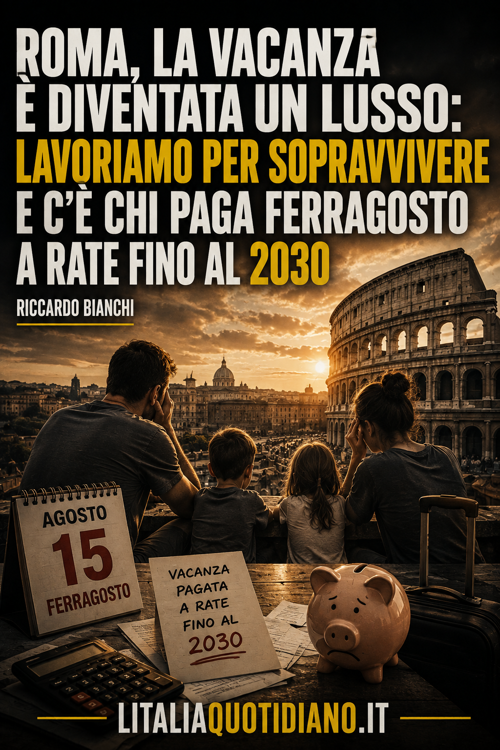 Roma, la vacanza è diventata un lusso: lavoriamo per sopravvivere e c’è chi paga Ferragosto a rate fino al 2030