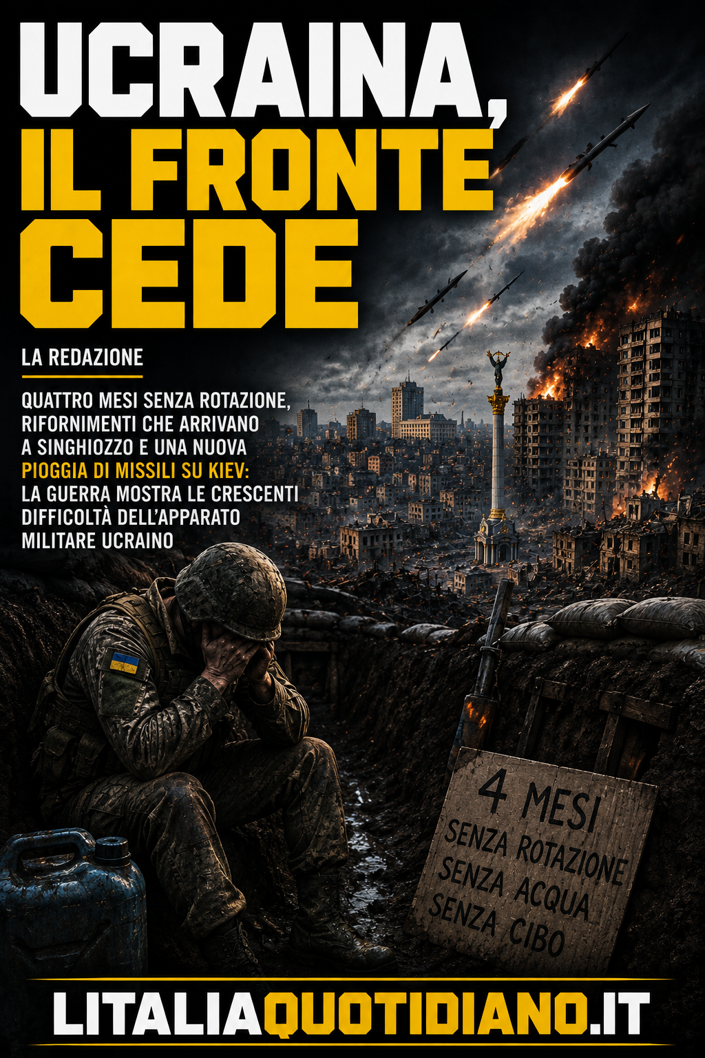 Ucraina, il fronte cede