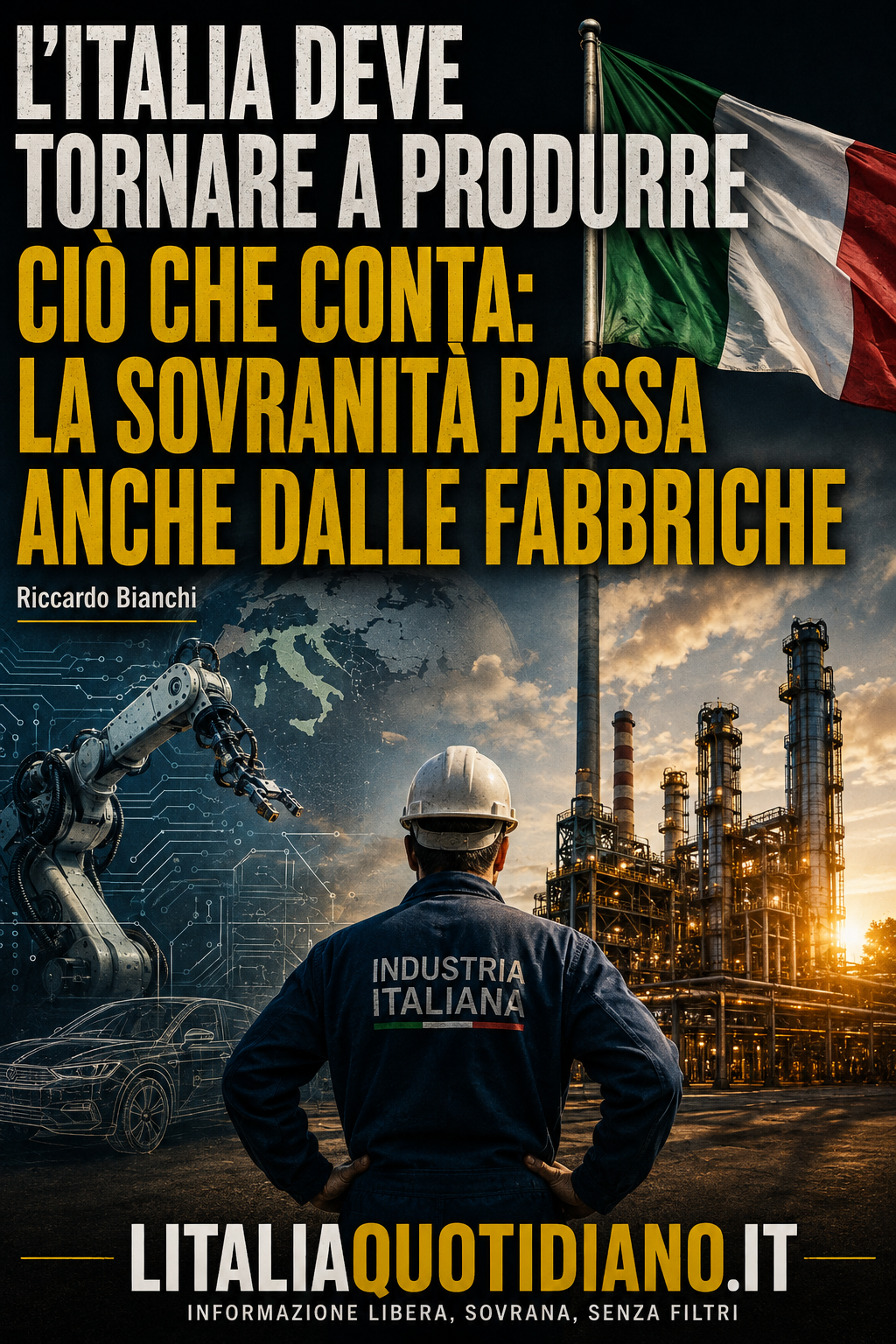 L’Italia deve tornare a produrre ciò che conta: la sovranità passa anche dalle fabbriche