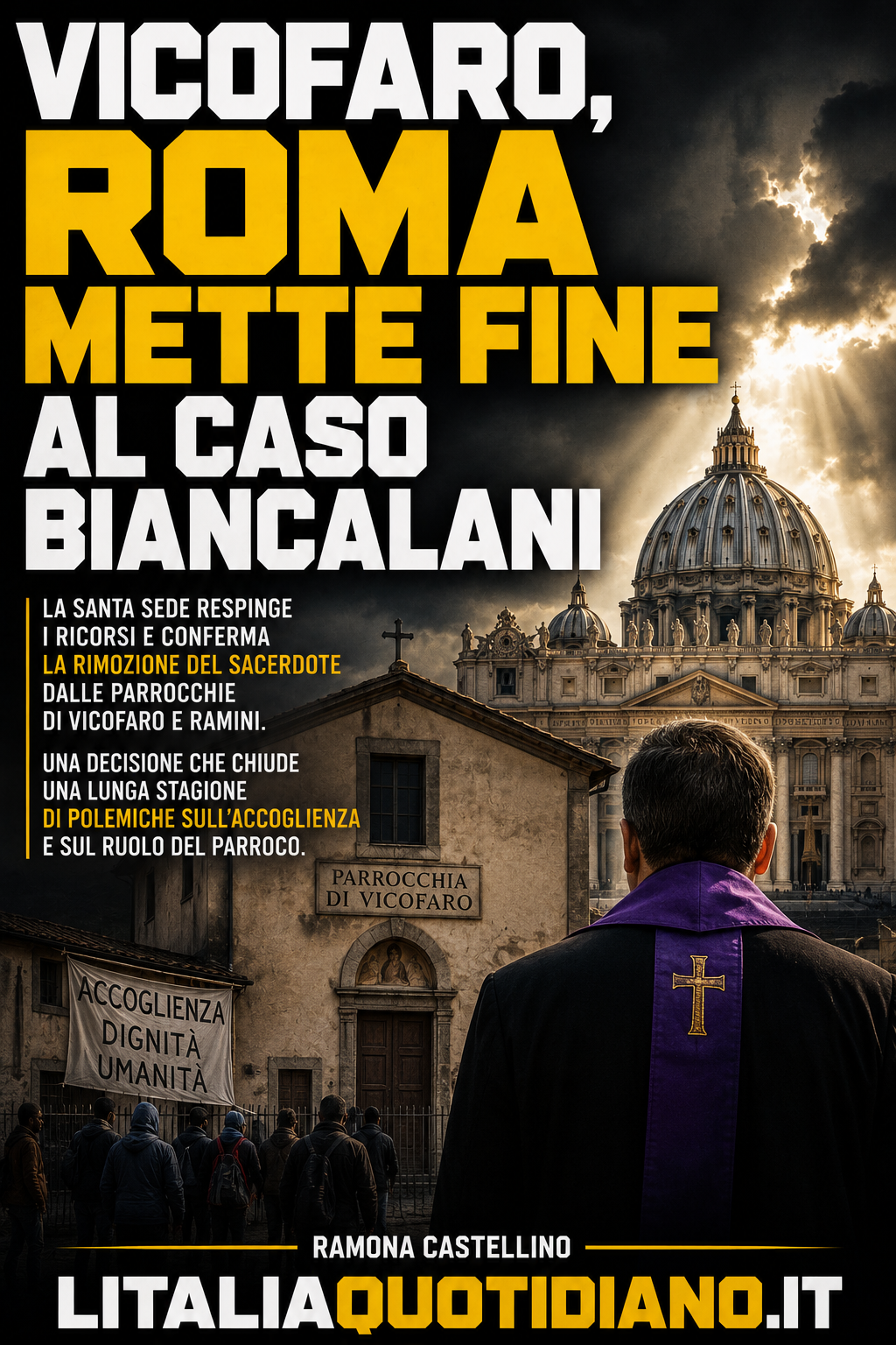 Vicofaro, Roma mette fine al caso Biancalani