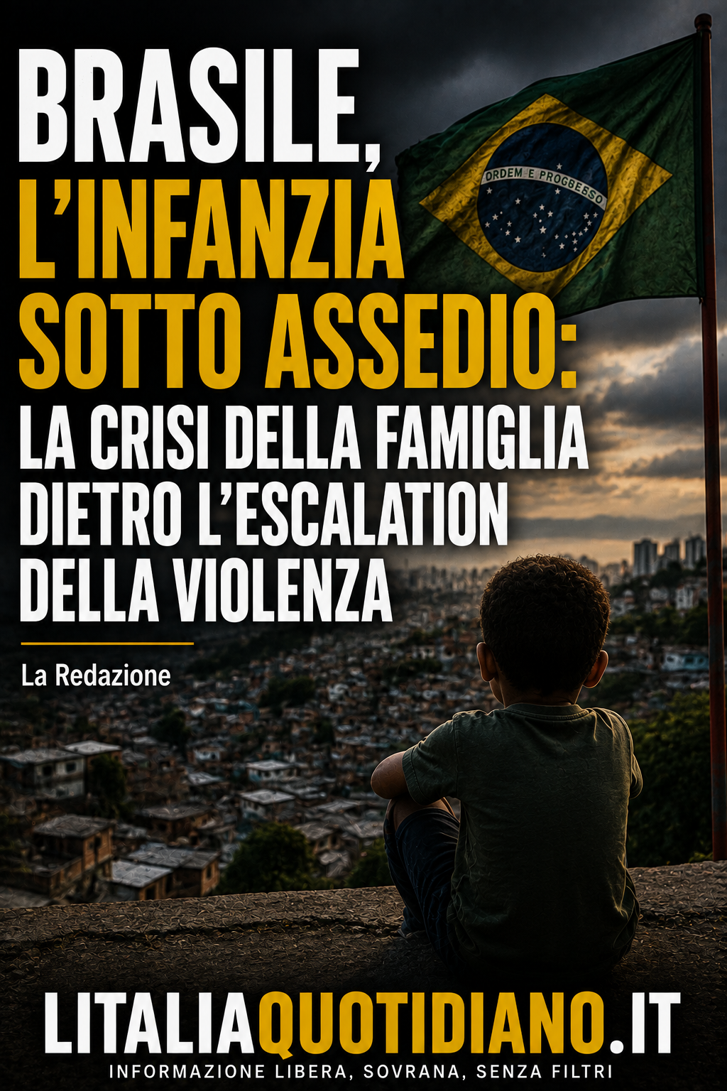 Brasile, l’infanzia sotto assedio: la crisi della famiglia dietro l’escalation della violenza