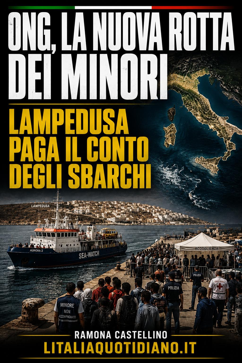 Ong, la nuova rotta dei minori: Lampedusa paga il conto degli sbarchi