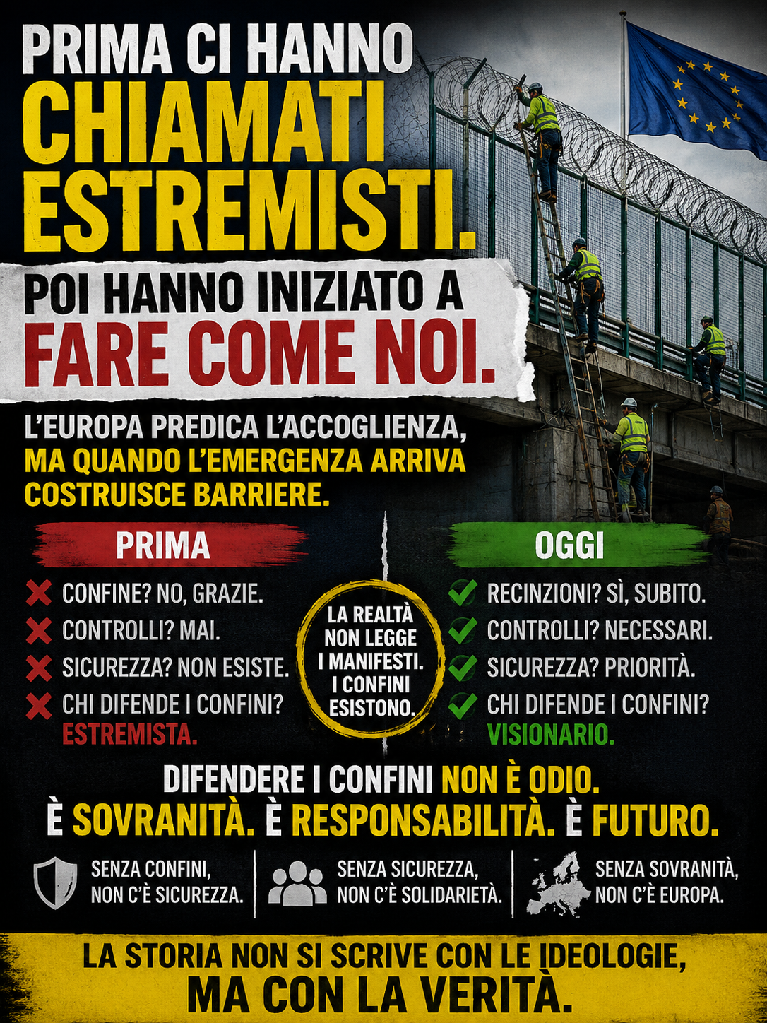 PRIMA CI HANNO CHIAMATI ESTREMISTI. POI HANNO INIZIATO A FARE COME NOI