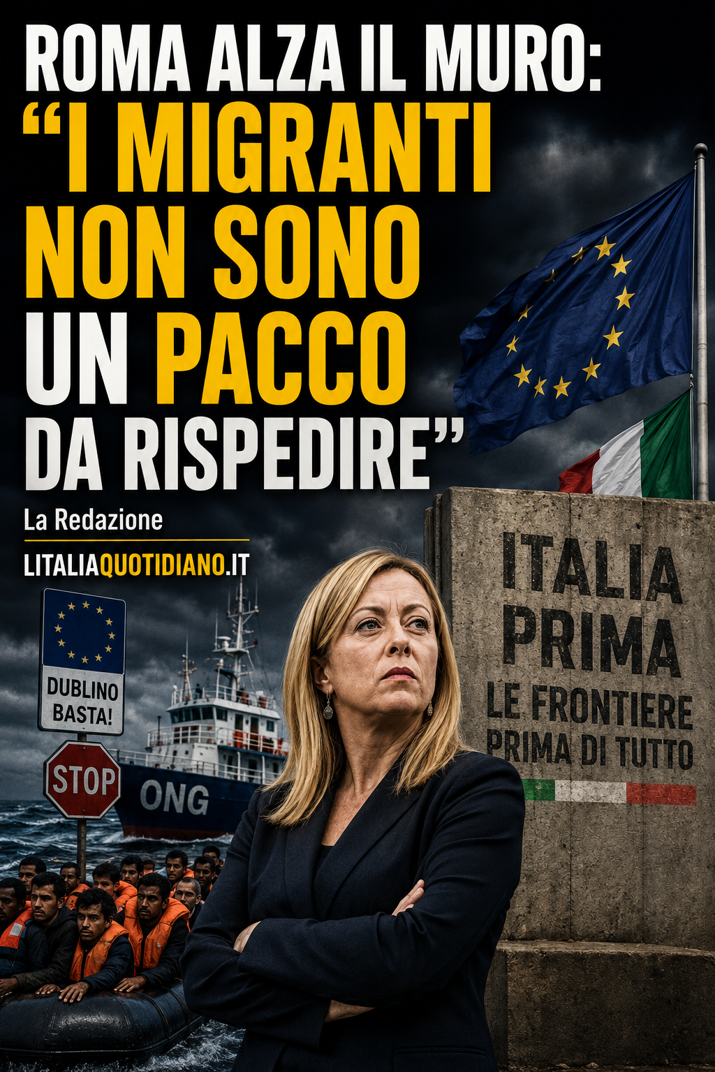 ROMA ALZA IL MURO: “I MIGRANTI NON SONO UN PACCO DA RISPEDIRE”