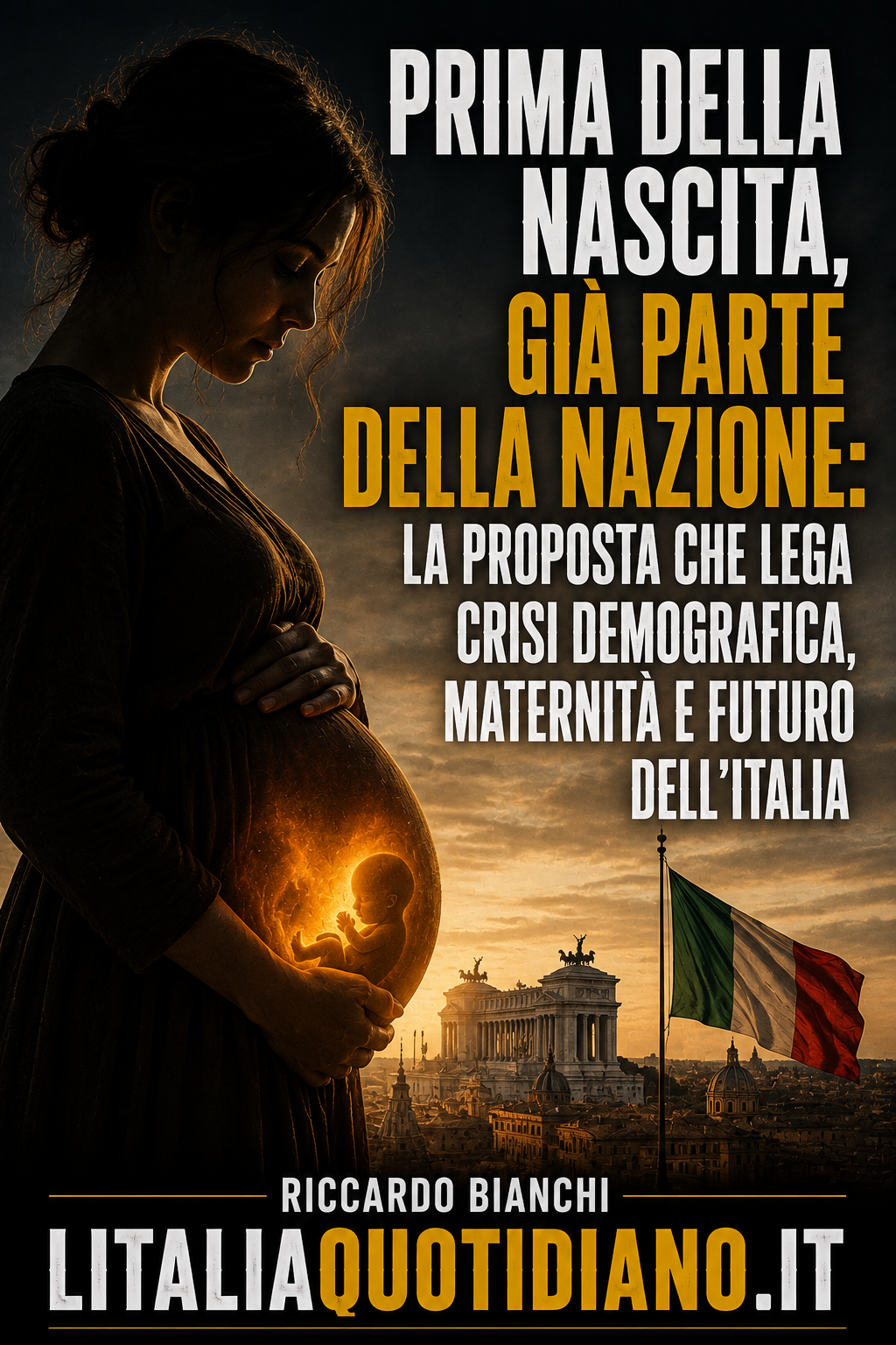 Prima della nascita, già parte della Nazione: la proposta che lega crisi demografica, maternità e futuro dell’Italia