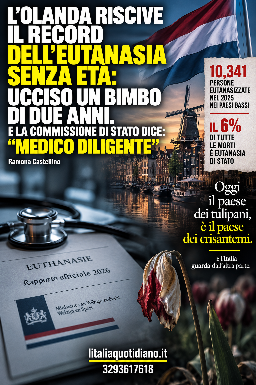 L’OLANDA RISCIVE IL RECORD DELL’EUTANASIA SENZA ETÀ: UCCISO UN BIMBO DI DUE ANNI. E LA COMMISSIONE DI STATO DICE: “MEDICO DILIGENTE”