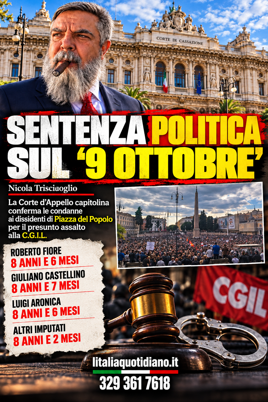 SENTENZA POLITICA SUL ‘9 OTTOBRE’